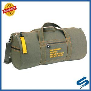 Heavyweight Canvas Duffle Bag Tactical Travel Gear Storage Classic Durable